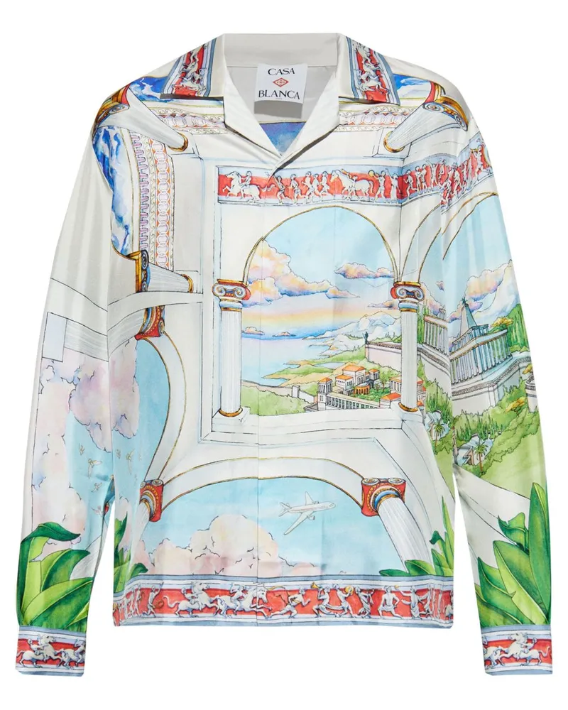 Casablanca Paris Hemd aus Seide - Weiß Weiß
