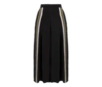 Avalon Leinenhose mit Stickerei - Schwarz