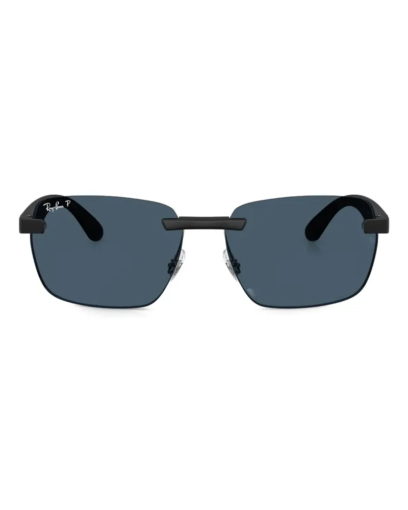Ray Ban Rahmenlose Sonnenbrille - Schwarz Schwarz