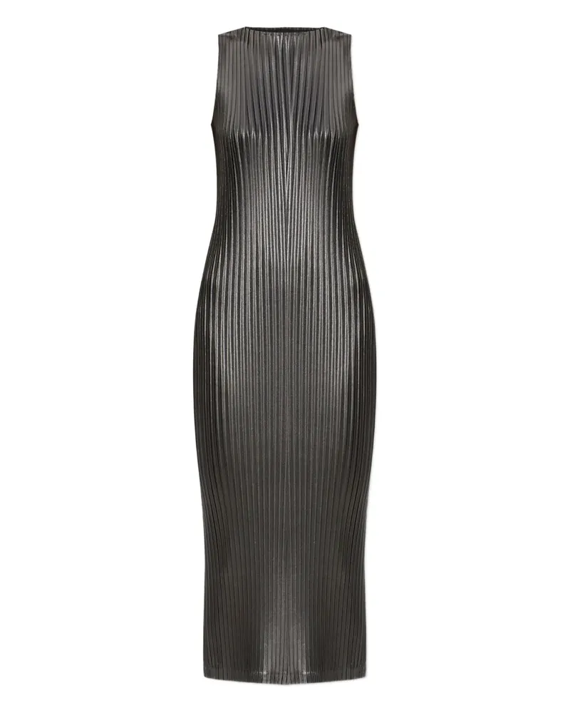 Issey Miyake pleated sleeveless midi dress - Grün Grün