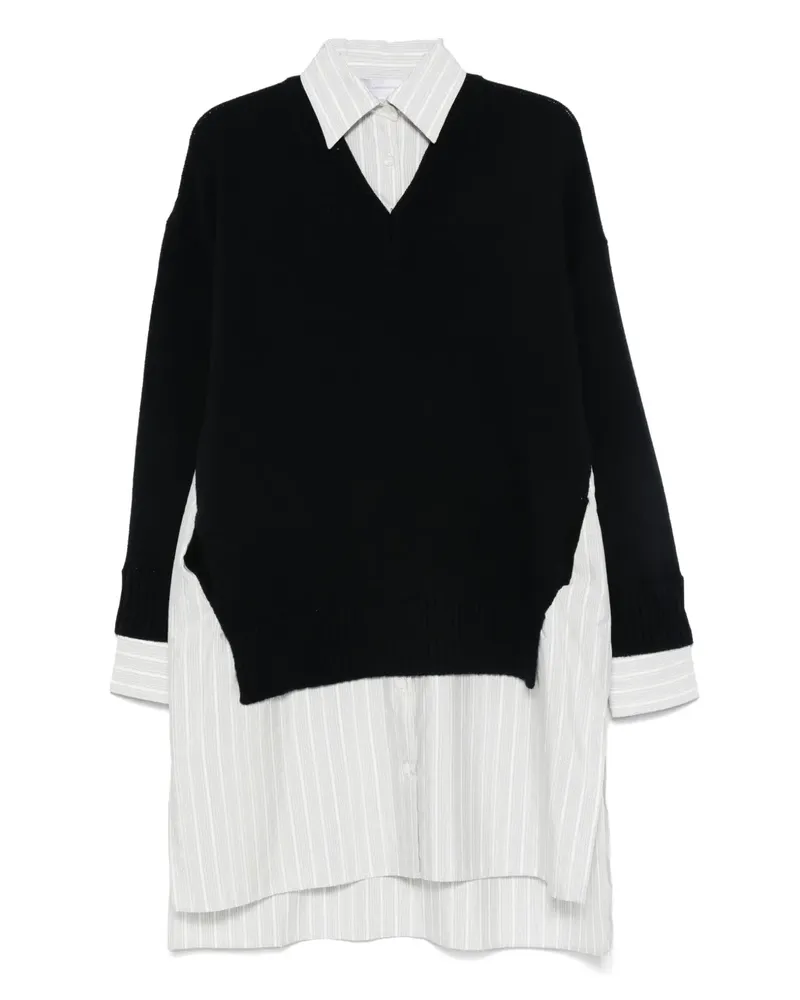 Stella McCartney Sweatshirt-Midikleid mit rundem Ausschnitt - Blau Blau