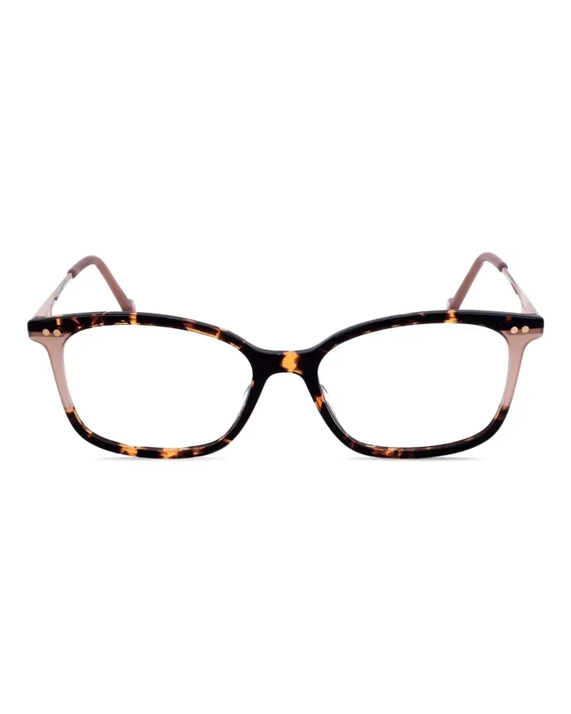 Carolina Herrera New York Eckige Brille in Schildpattoptik - Braun Braun