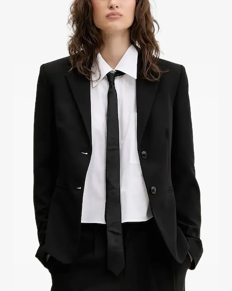 HUGO BOSS Einreihiges Sakko - Schwarz Schwarz