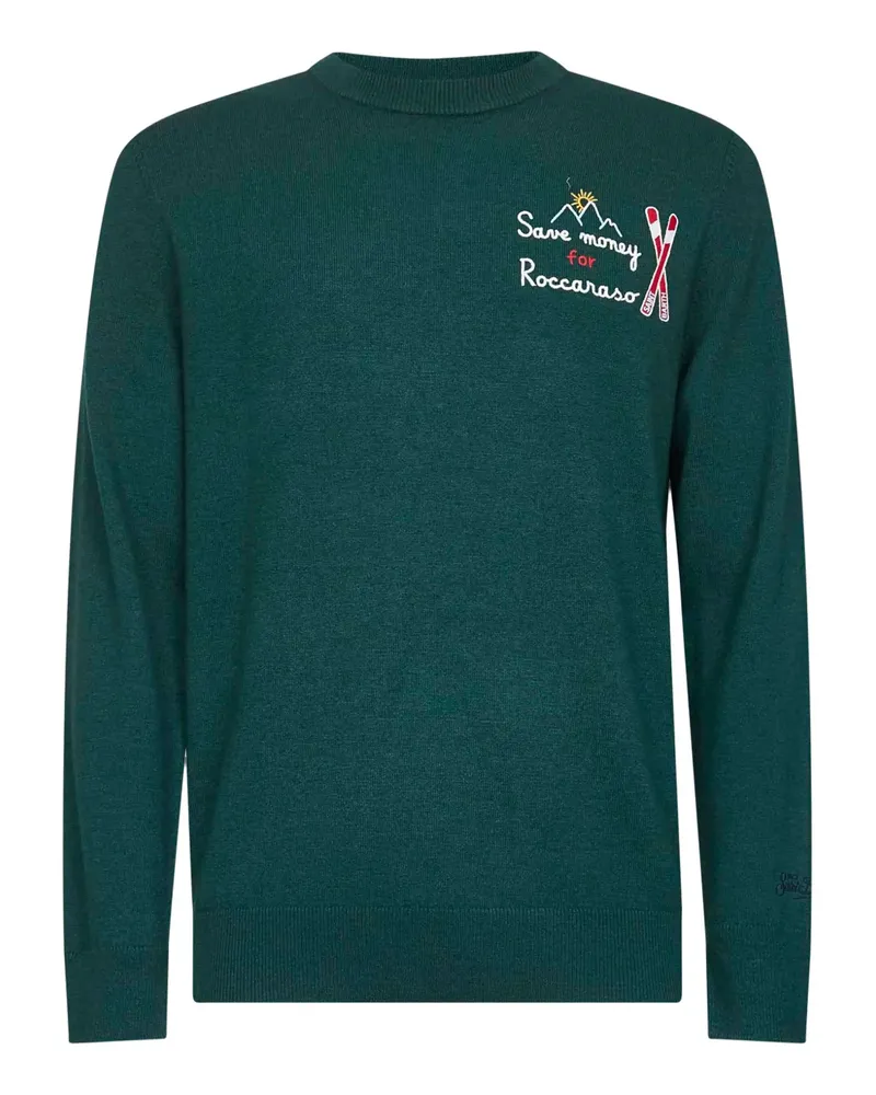 MC2 Saint Barth Pullover mit Artwork-Stickerei - Grün Grün