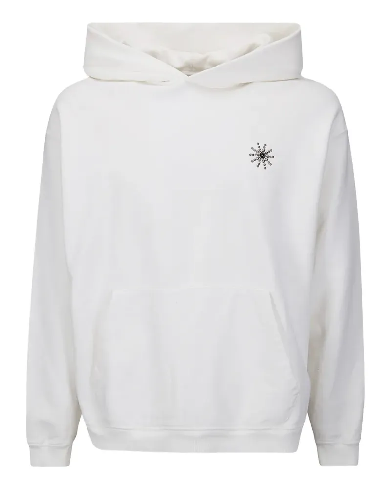 HTC Hollywood Trading Company stud-embellished Sun hoodie - Weiß Weiß
