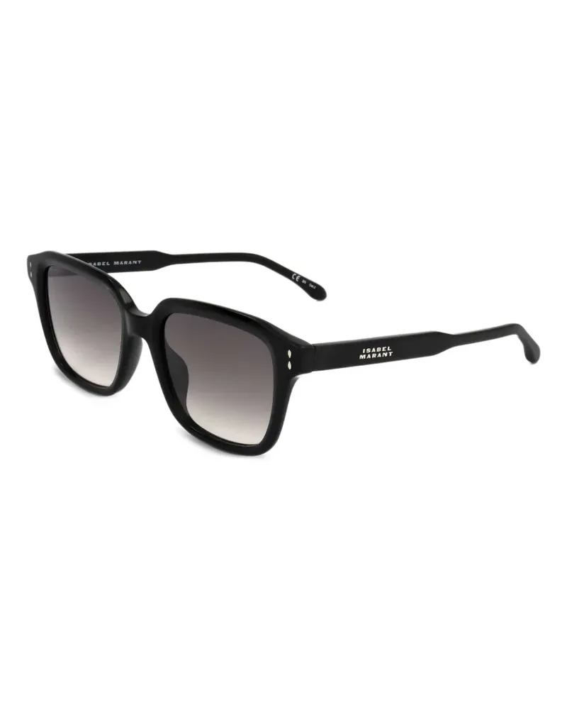 Isabel Marant Sonnenbrille mit eckigem Gestell - Schwarz Schwarz