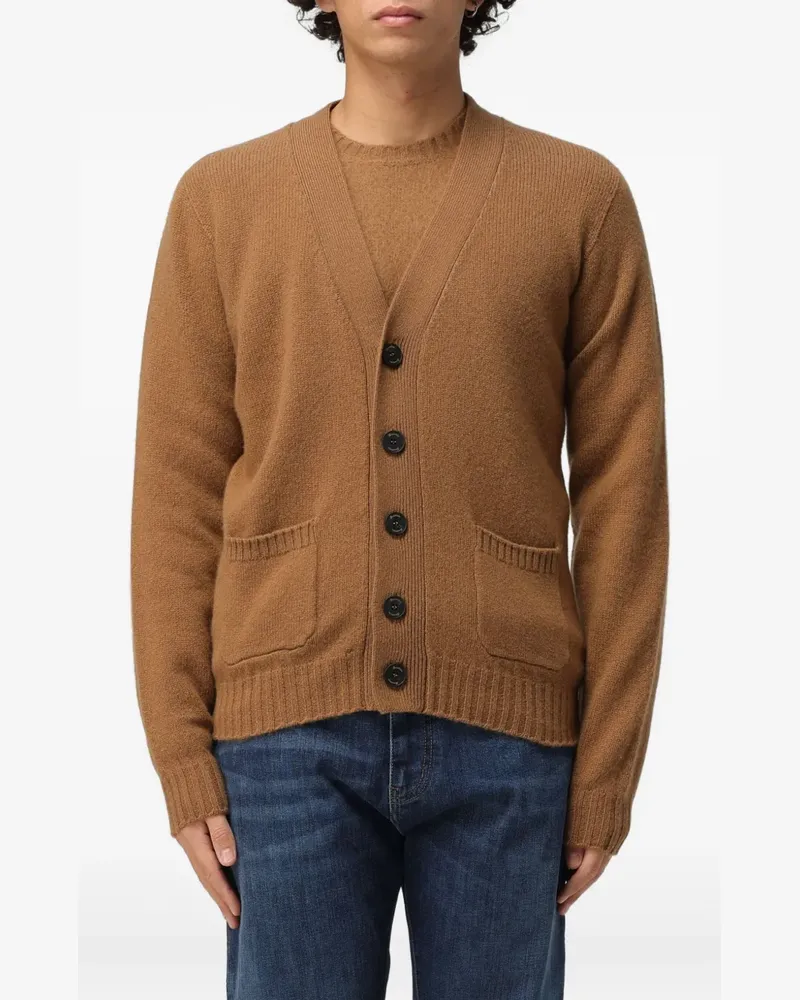 Drumohr  Fein gestrickter Cardigan - Braun Braun