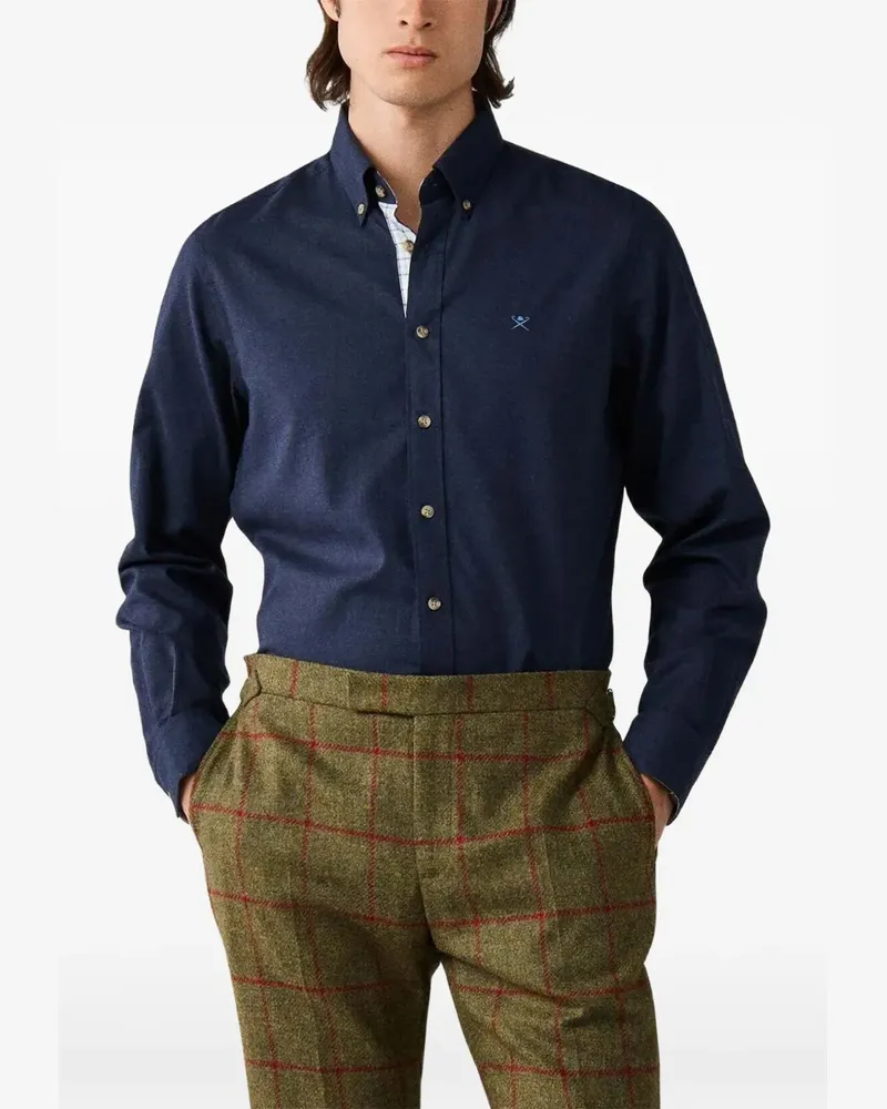 Hackett Brompton Flanellhemd - Grün Grün