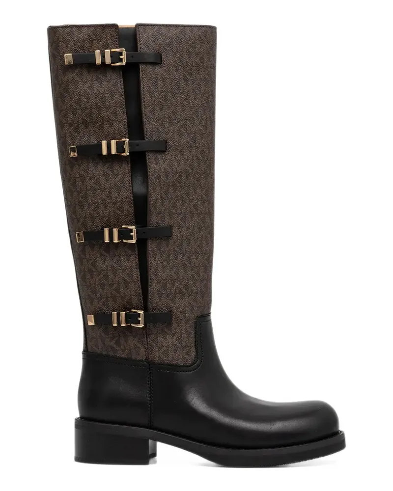 Michael Kors Darrington Signature logo and leather boots - Braun Braun