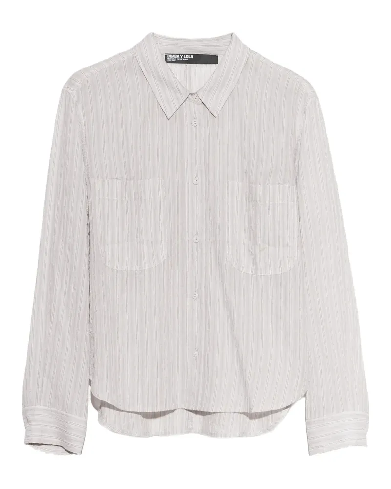 BIMBA Y LOLA Hellgraues Hemd mit geradem Schnitt - Nude Nude