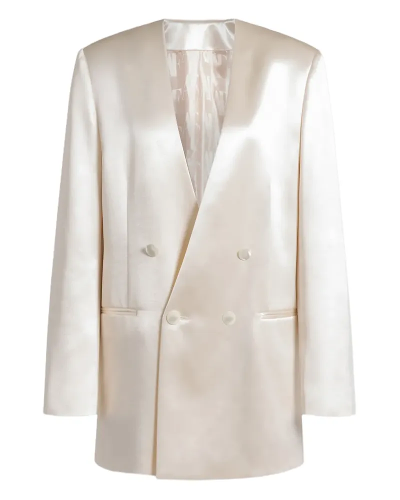 Alberta Ferretti double-breasted jacket - Nude Nude
