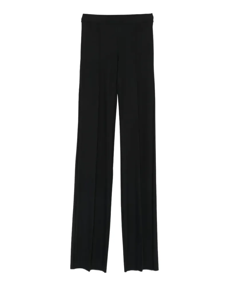 Amazuìn Cory tie-fastening flared trousers - Schwarz Schwarz