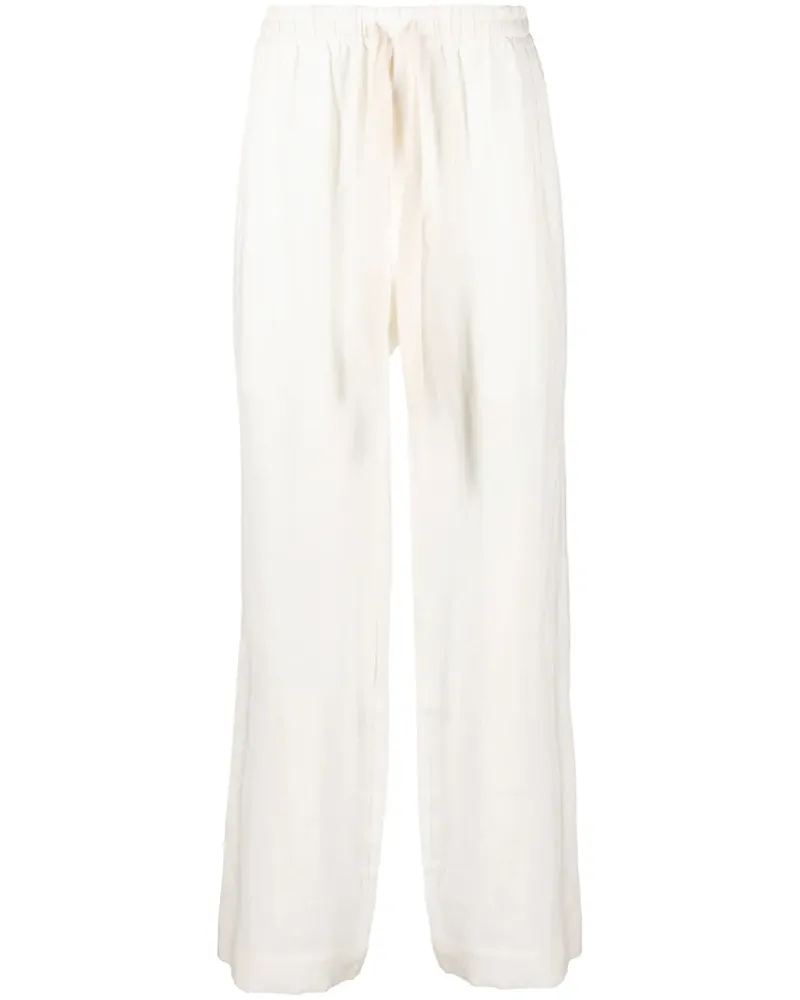 COMMAS Halbhohe Wide-Leg-Hose - Weiß Weiß