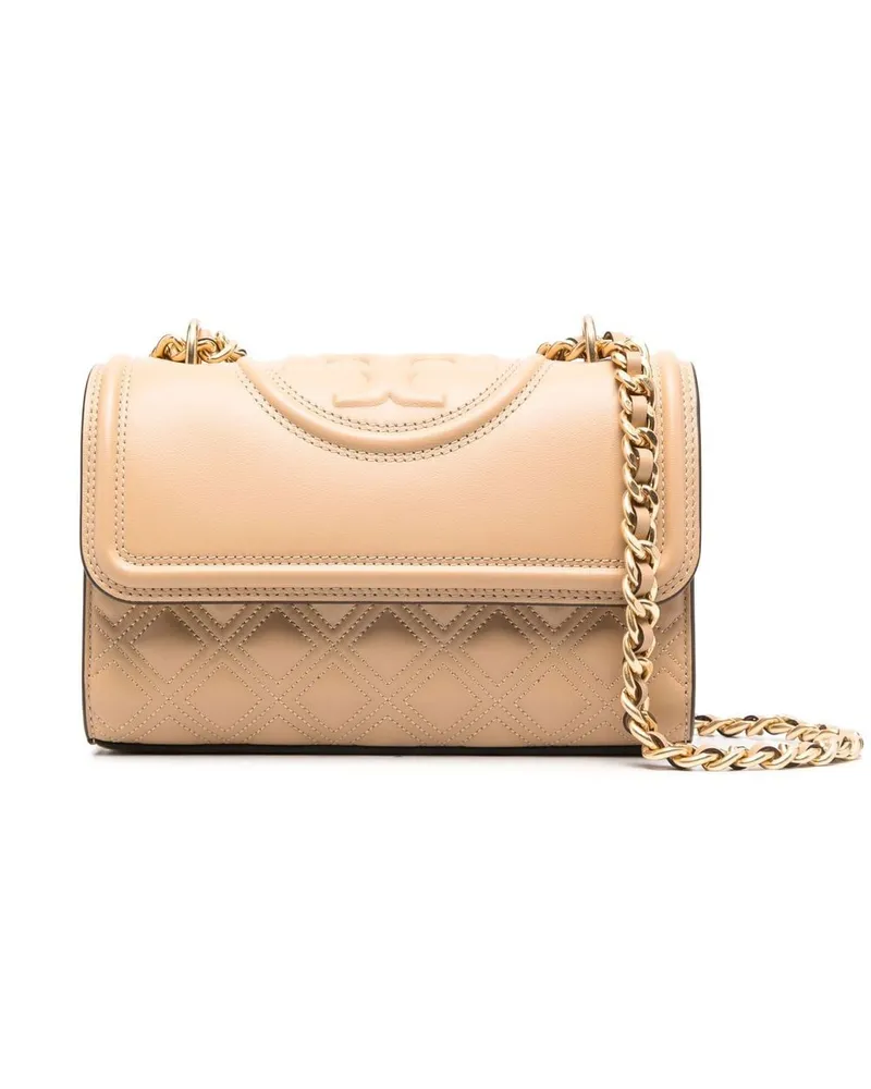 Tory Burch Kleine Fleming Umhängetasche Neutrals