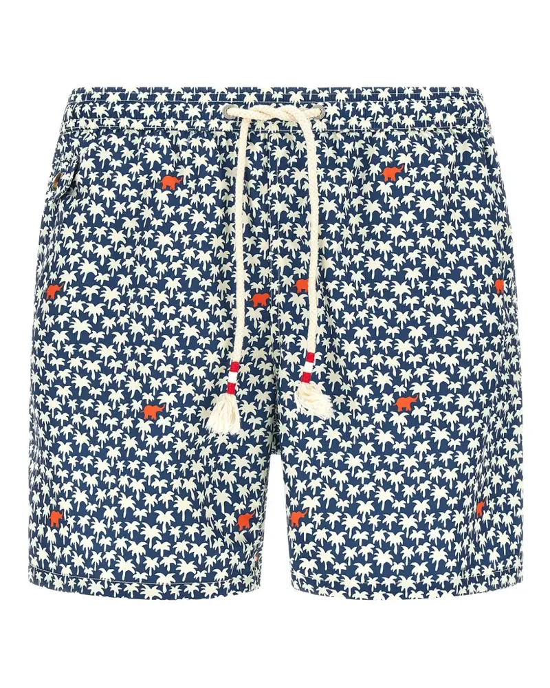 MC2 Saint Barth lighting palm-print swim shorts - Blau Blau