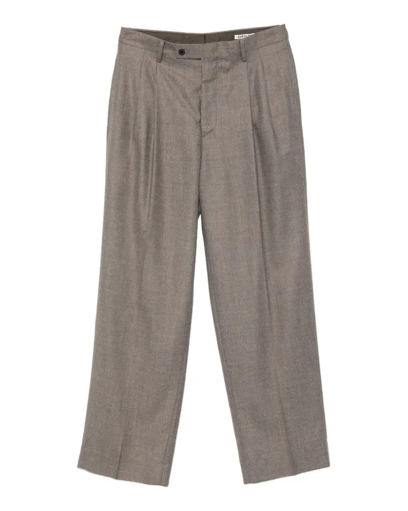 AURALEE Hose mit Bundfalten - Braun Braun