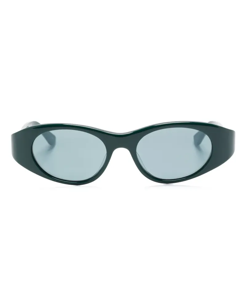 Chloé Sonnenbrille mit ovalem Gestell - Grün Grün