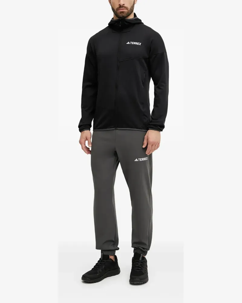 adidas Kapuzenjacke mit Reißverschluss - Schwarz Schwarz
