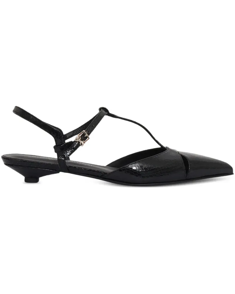 Sergio Levantesi Spitze Slingback-Pumps - Schwarz Schwarz