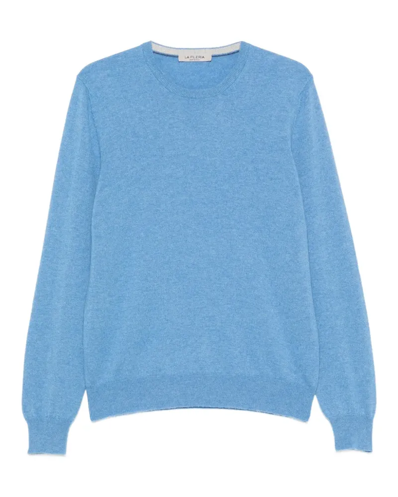 La Fileria crew-neck long-sleeve sweater - Blau Blau
