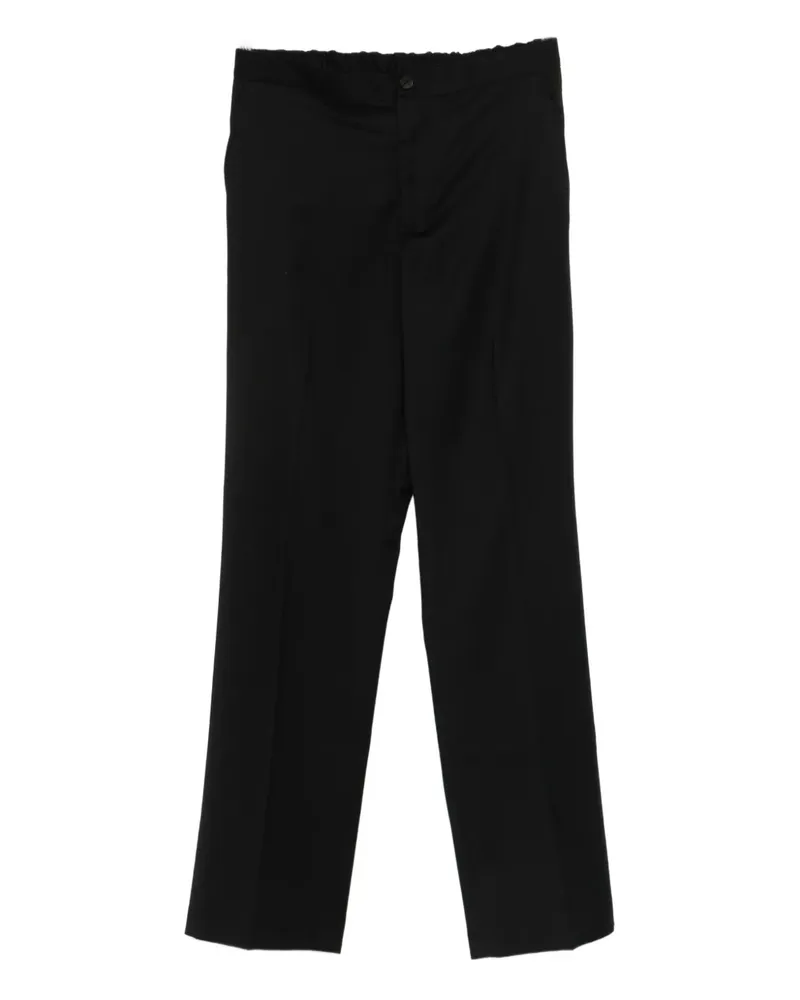 Hevò Gerade Hose mit Stretchbund - Schwarz Schwarz