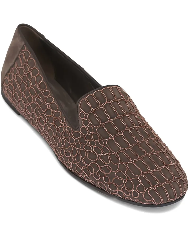 Brunello Cucinelli Verzierte Loafer - Braun Braun