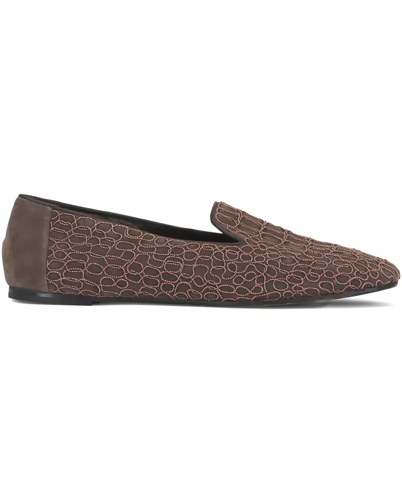 Brunello Cucinelli Verzierte Loafer - Braun Braun