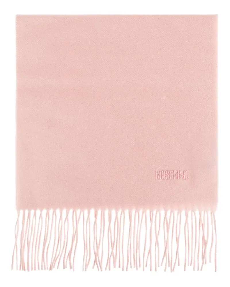 Moschino Schal mit Fransen - Rosa Rosa
