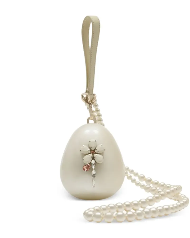 Simone Rocha micro Egg cross body bag - Weiß Weiß