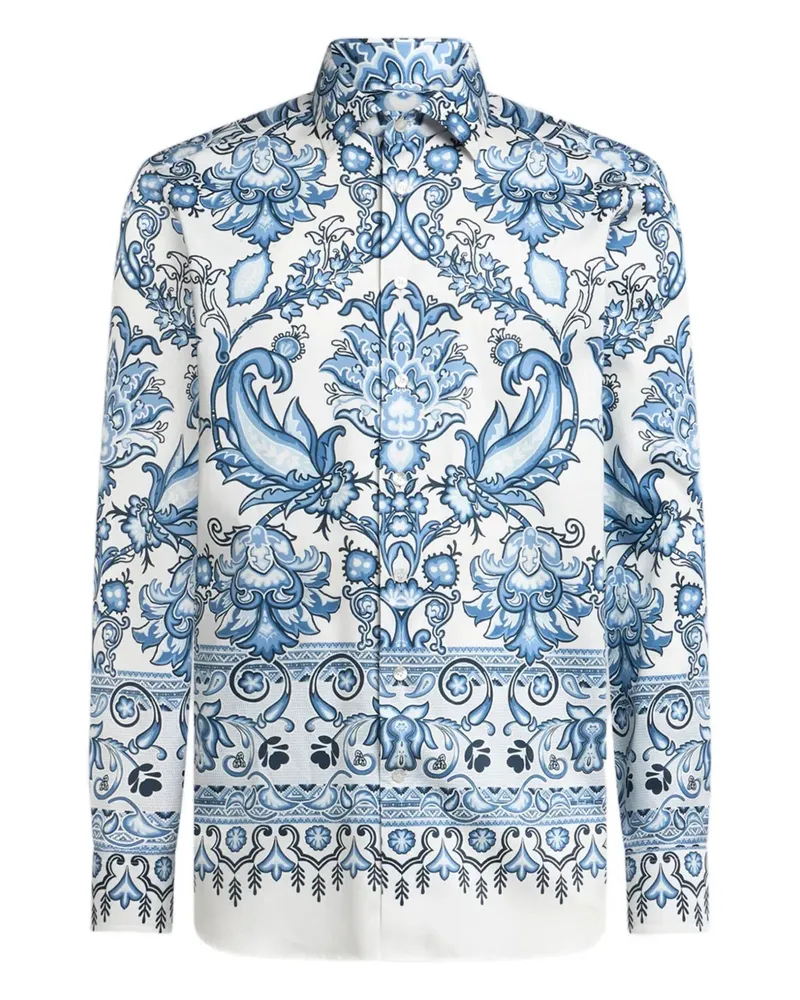 Etro Hemd mit Print - Weiß Weiß