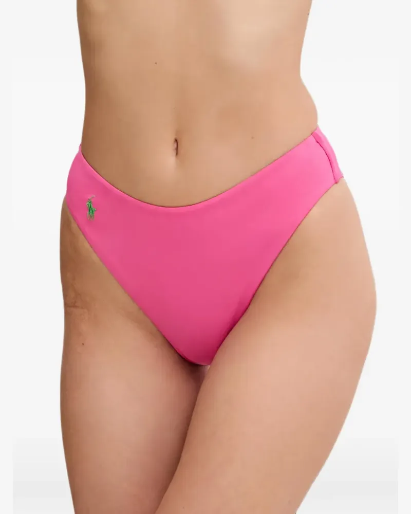 Ralph Lauren logo-embroidered bikini bottoms - Rosa Rosa