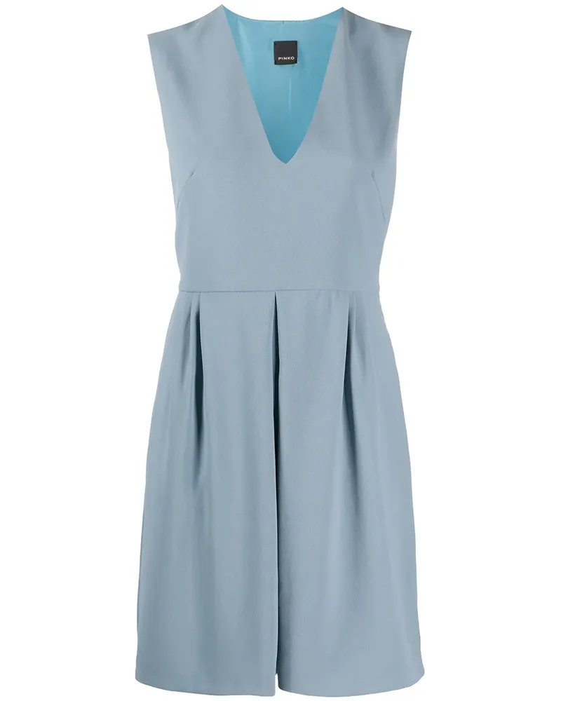 Pinko Kleid mit V-Ausschnitt - Blau Blau