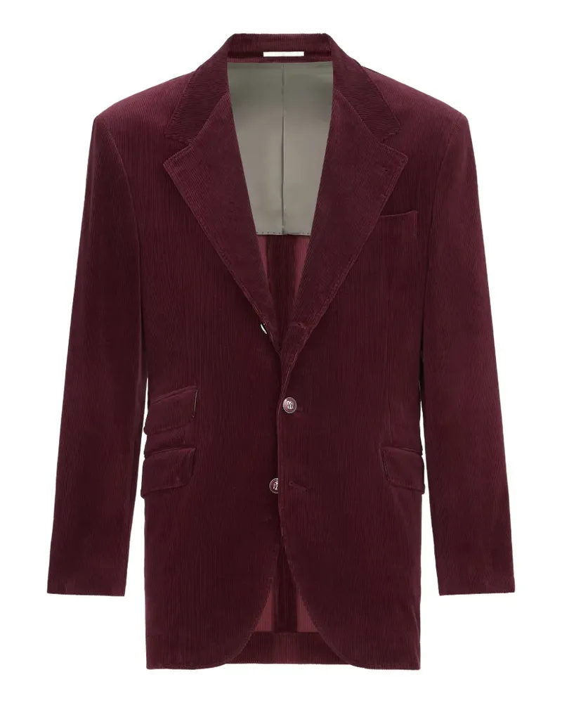 Brunello Cucinelli Cavallo Tailor Blazer aus Cord - Rot Rot