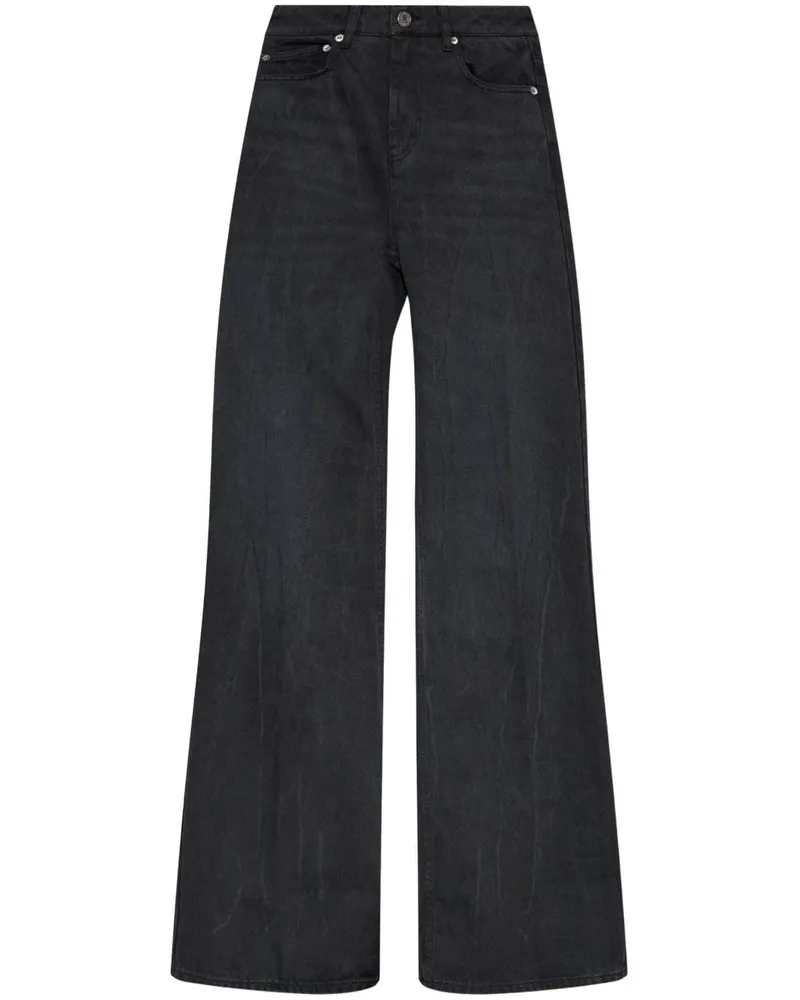 AMI Paris Jeans mit weitem Bein - Schwarz Schwarz