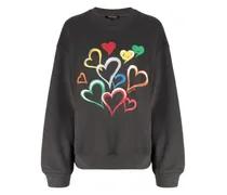 Sweatshirt mit Herz-Print
