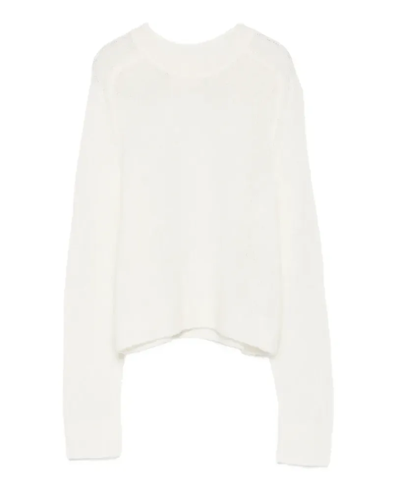 Lisa Yang Solene raglan-sleeve sweater - Weiß Weiß