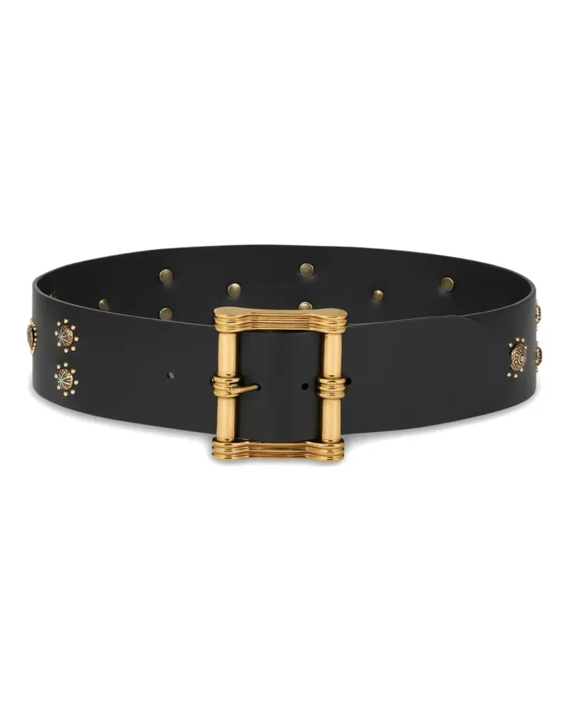 Etro studded leather belt - Schwarz Schwarz