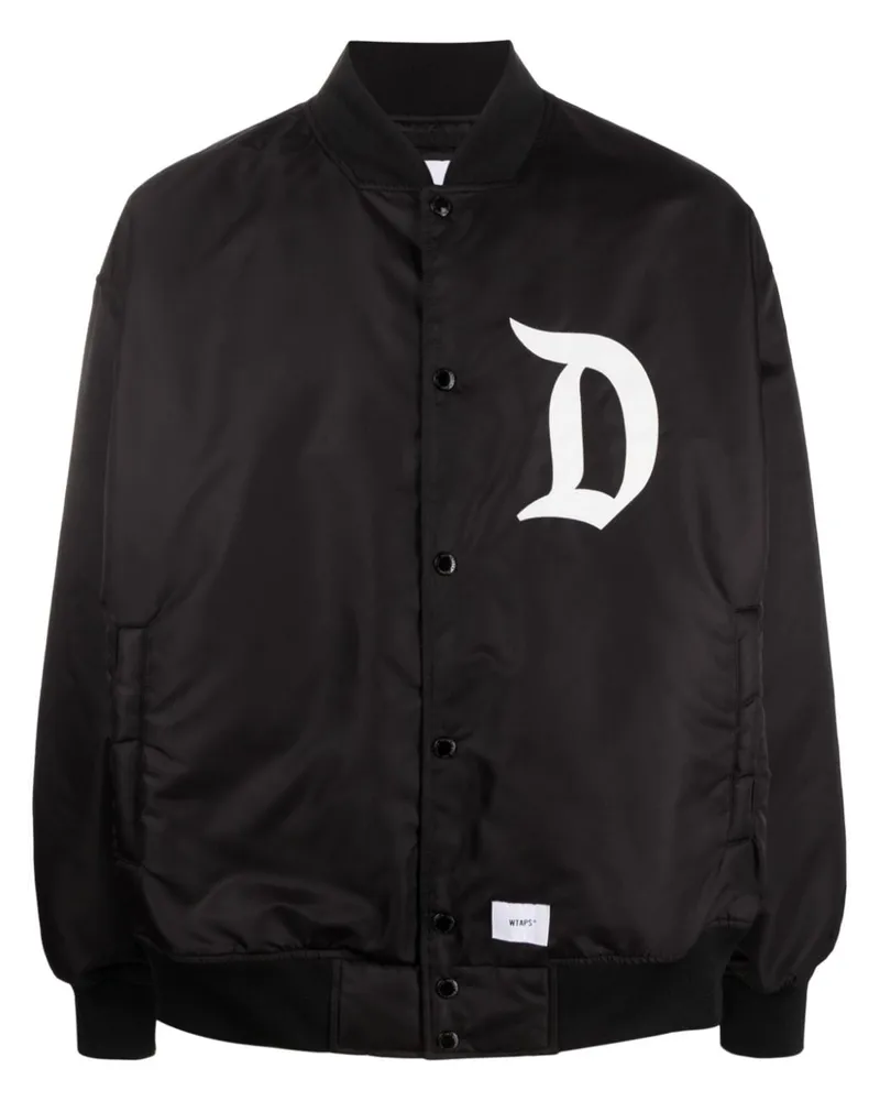 WTAPS DSQD Team Bomberjacke mit Logo-Print Schwarz