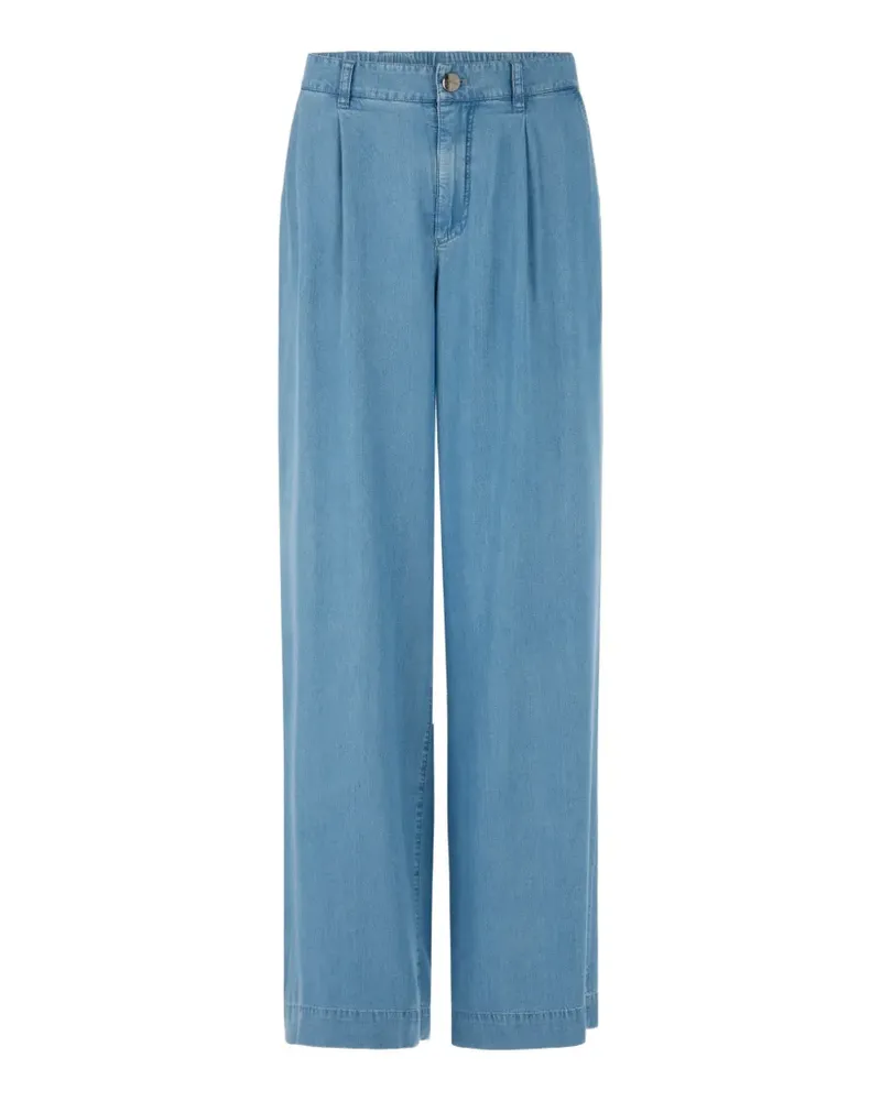 Marc Cain Wichita ‘Rethink Together’ pleated wide-leg jeans - Blau Blau