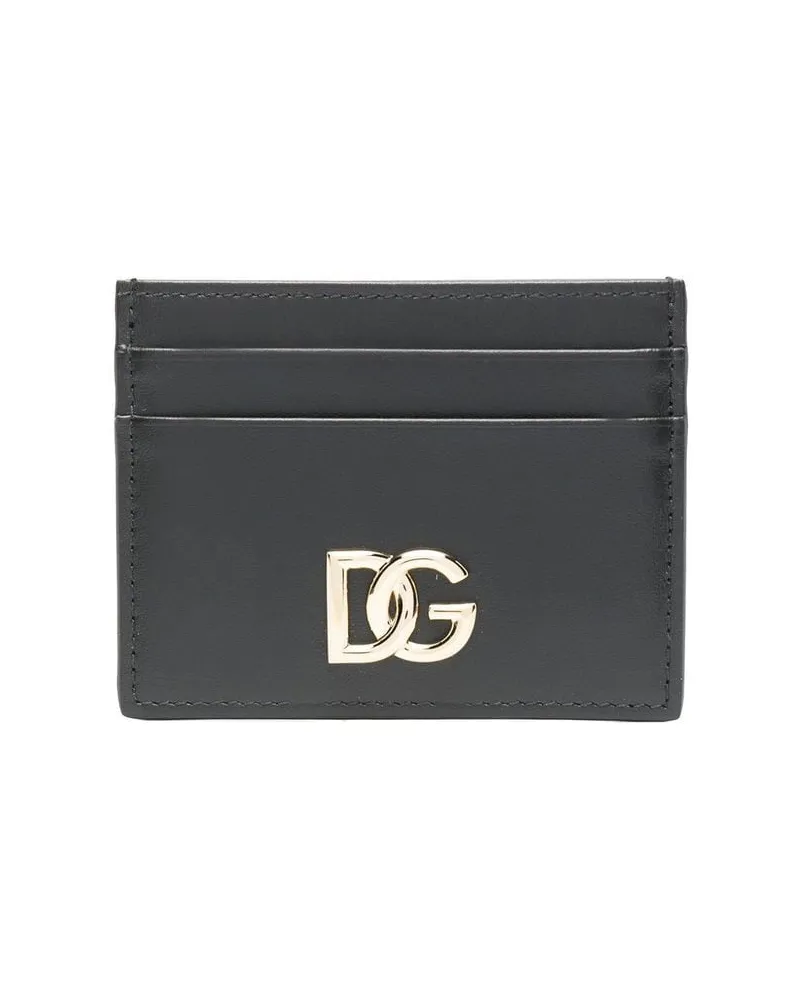 Dolce & Gabbana Kartenetui mit DG-Logo - Schwarz Schwarz