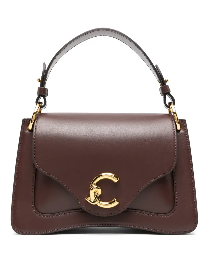 Coccinelle Shopper mit Logo-Schild - Braun Braun