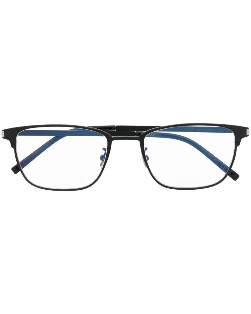 Saint Laurent Brille mit eckigem Gestell - Schwarz Schwarz