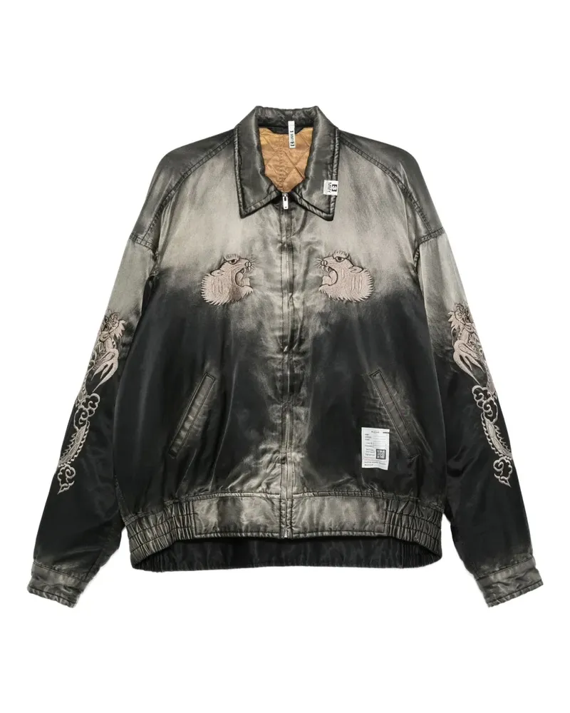MIHARAYASUHIRO Souvenir-Jacke mit Stickerei - Schwarz Schwarz