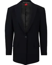 HUGO BOSS Blazer mit steigendem Revers Blau