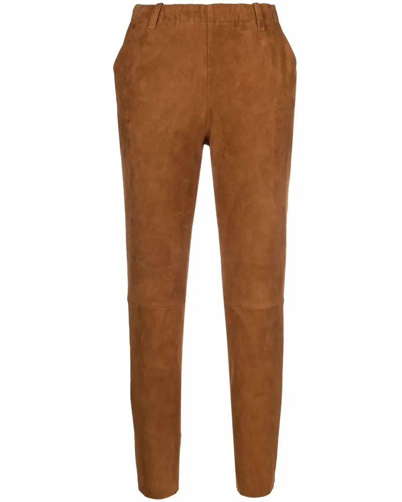 Stouls Schmale Cropped-Hose - Braun Braun