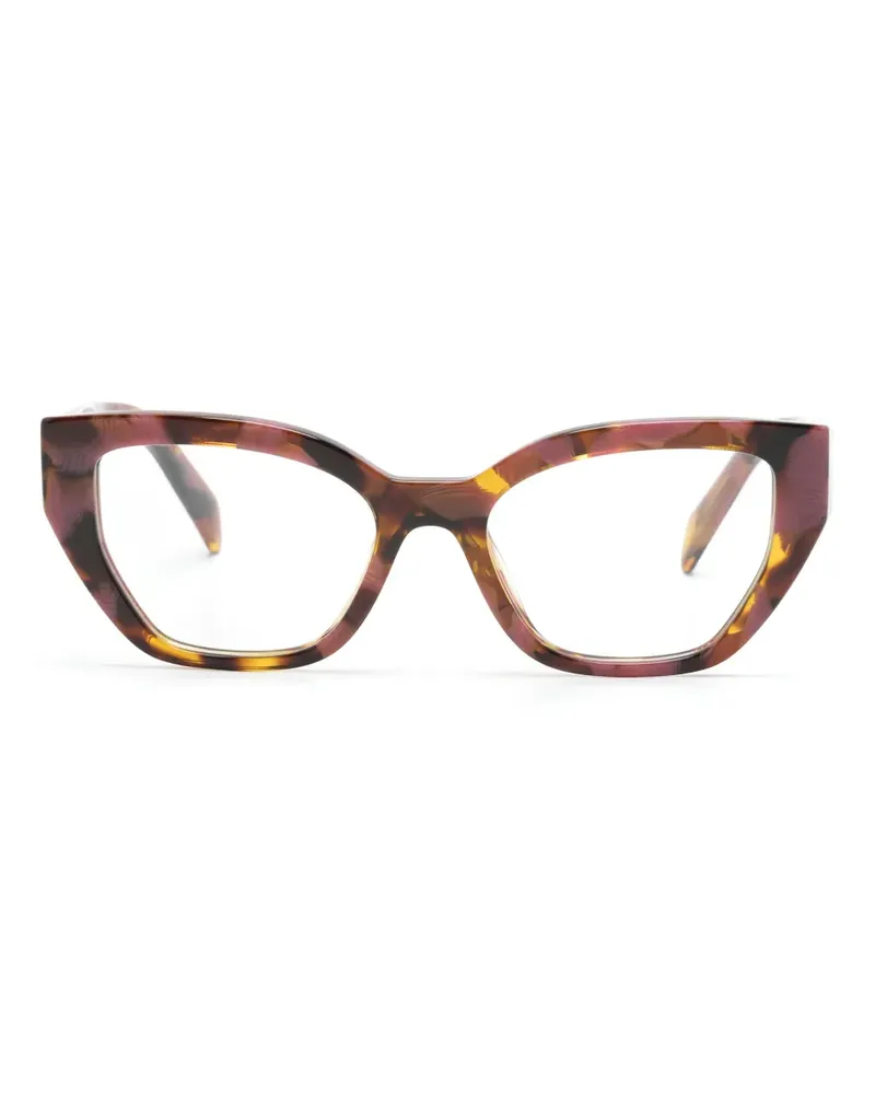 Prada Cat-Eye-Brille in Schildpattoptik - Rosa Rosa