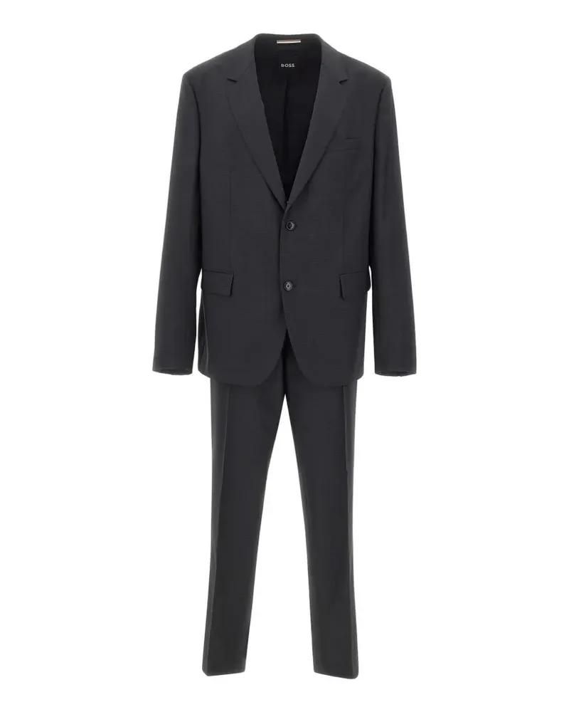 HUGO BOSS H-Houston notch-lapel two-button suit - Schwarz Schwarz