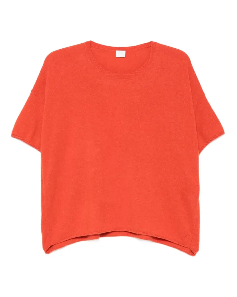 C.T.plage Kurzärmeliger Kaschmirpullover - Rot Rot