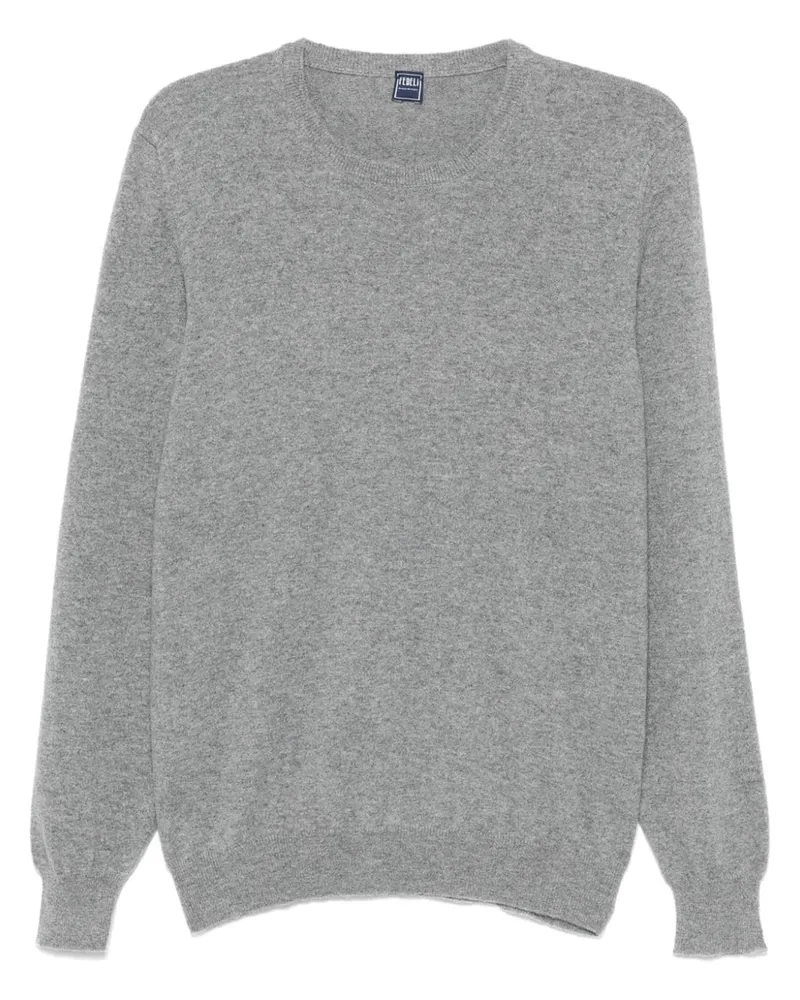 Fedeli Pullover mit meliertem Effekt - Grau Grau