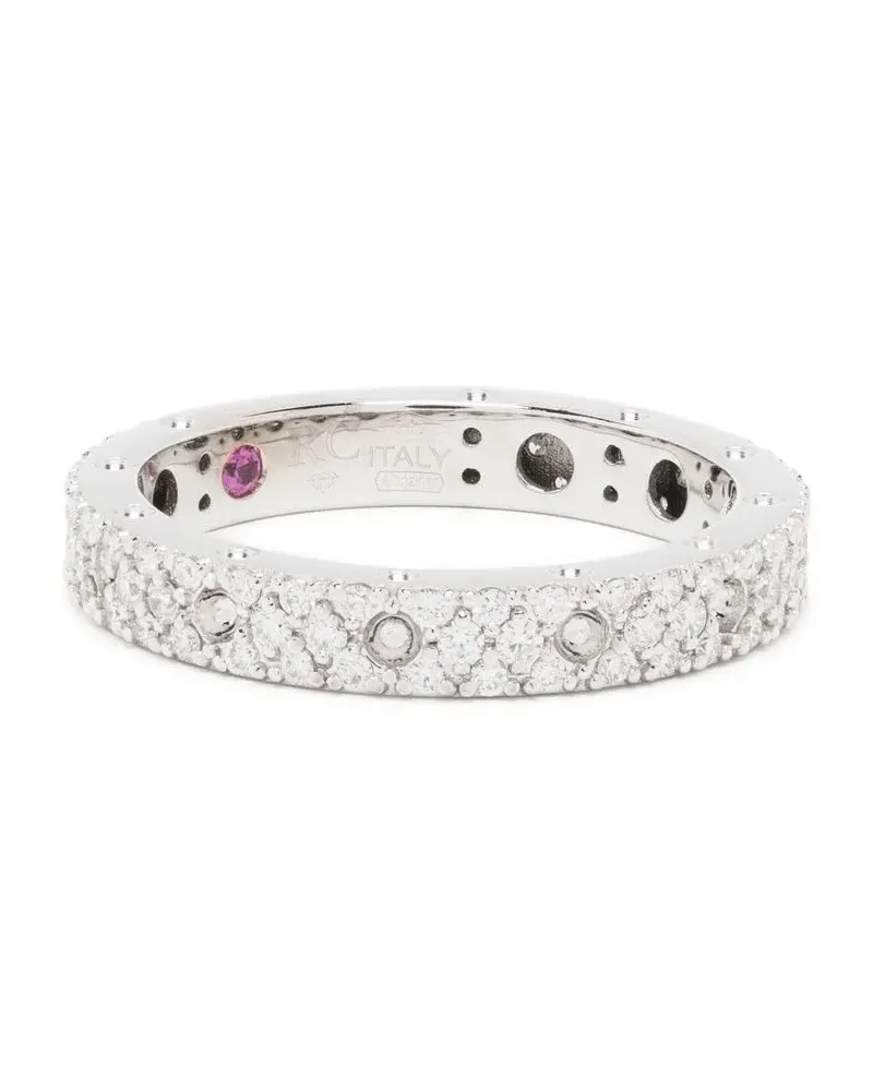 Roberto Coin 18kt Weißgoldring mit Diamanten - Silber Silber
